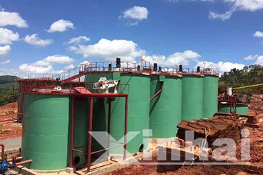 خط انتاج لفصل الذهب CIL